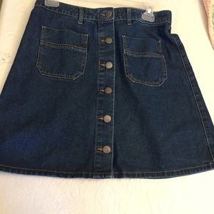 Womens Denim Jean Skirt